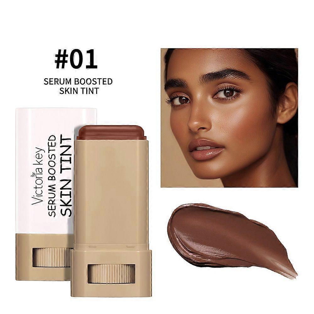 Matte Foundation Stick Makeup, Full Coverage Concealer And Contour Stick Foundation Stick Skin Tint, Light Weight, Long Wearing, Waterproof