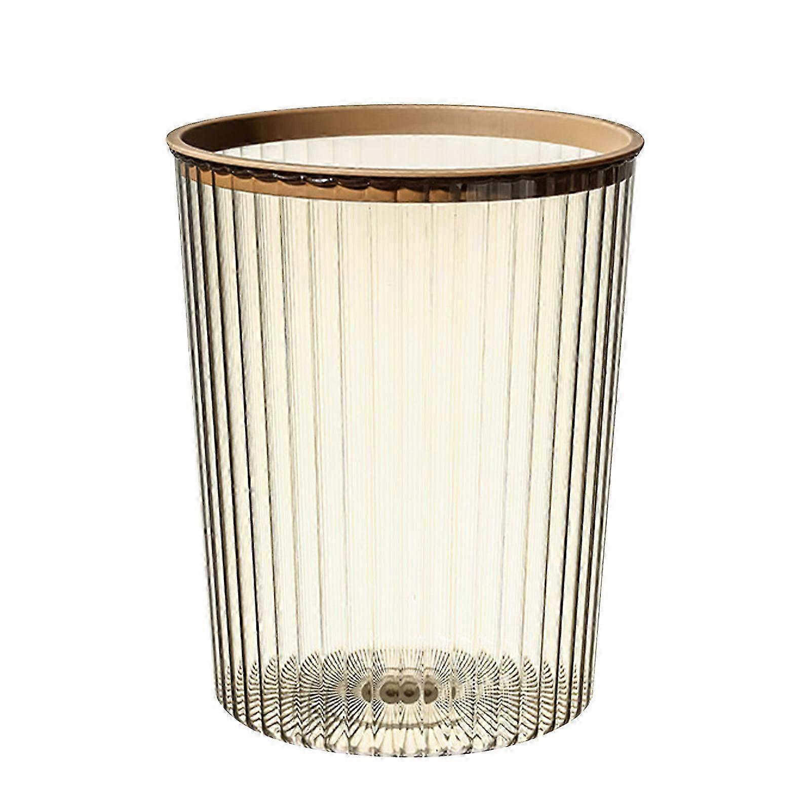 Mini Desktop Garbage Can with Lid - Press Top Office Waste Basket for Home, Bedroom & Study Use - Compact Trash Bin