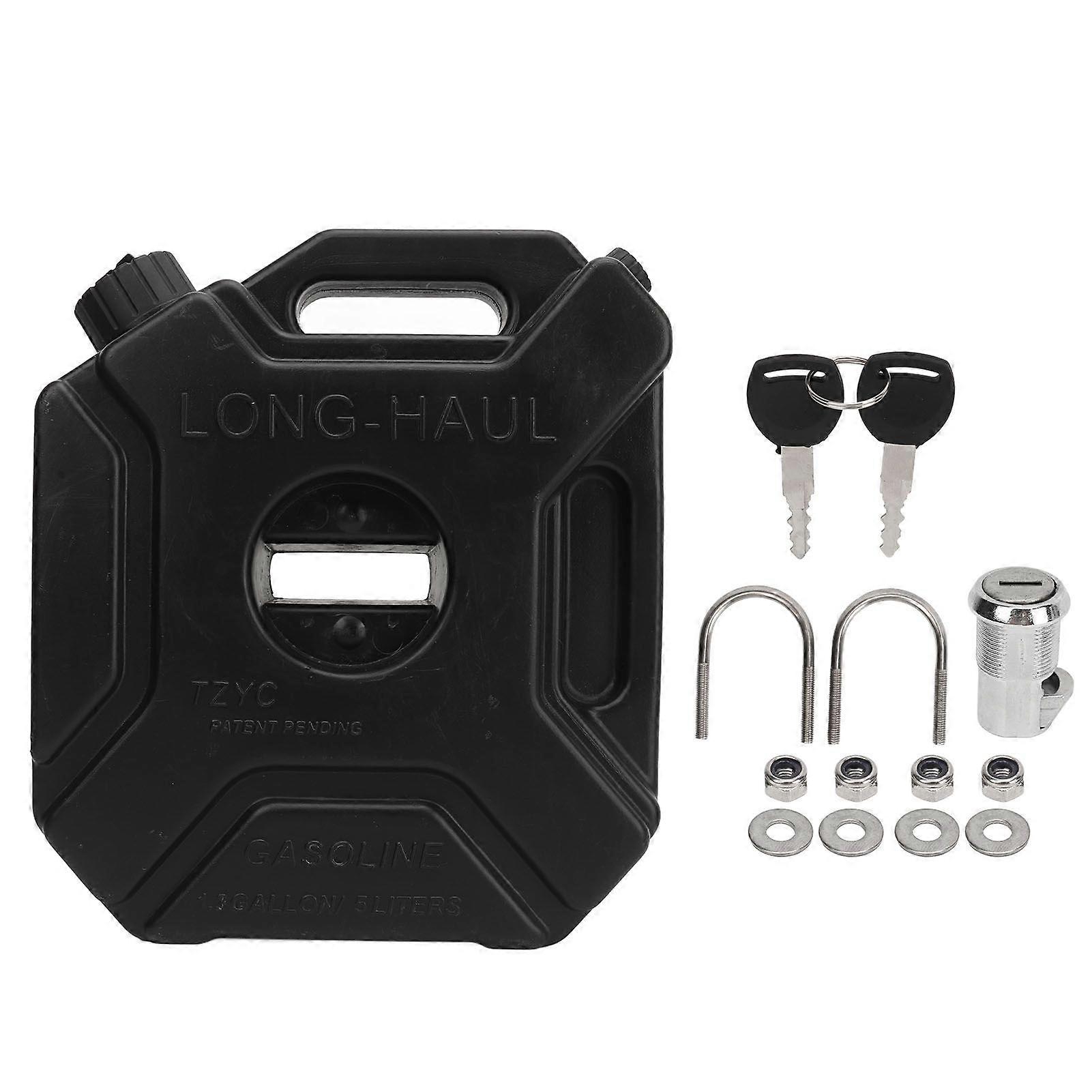 5L Fuel Can for Motorcycle ATV UTV with Storage Bracket