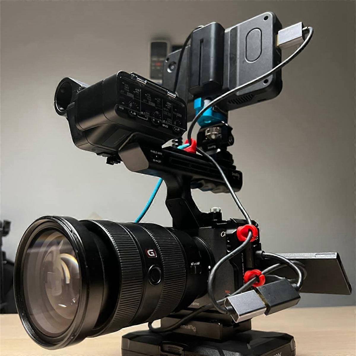 3X Coiled D-Tap to L-Series F550 Battery Dummy Cable for / Shinobi Small Hd/ Camera Monitor