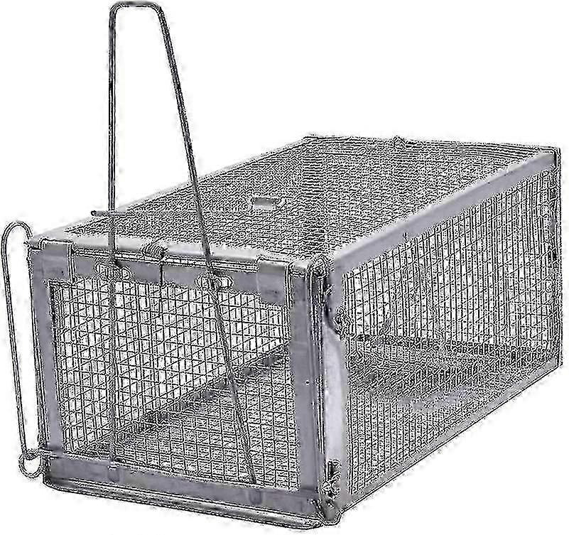 Live animal trap for humane catch and release 27x14x12cm