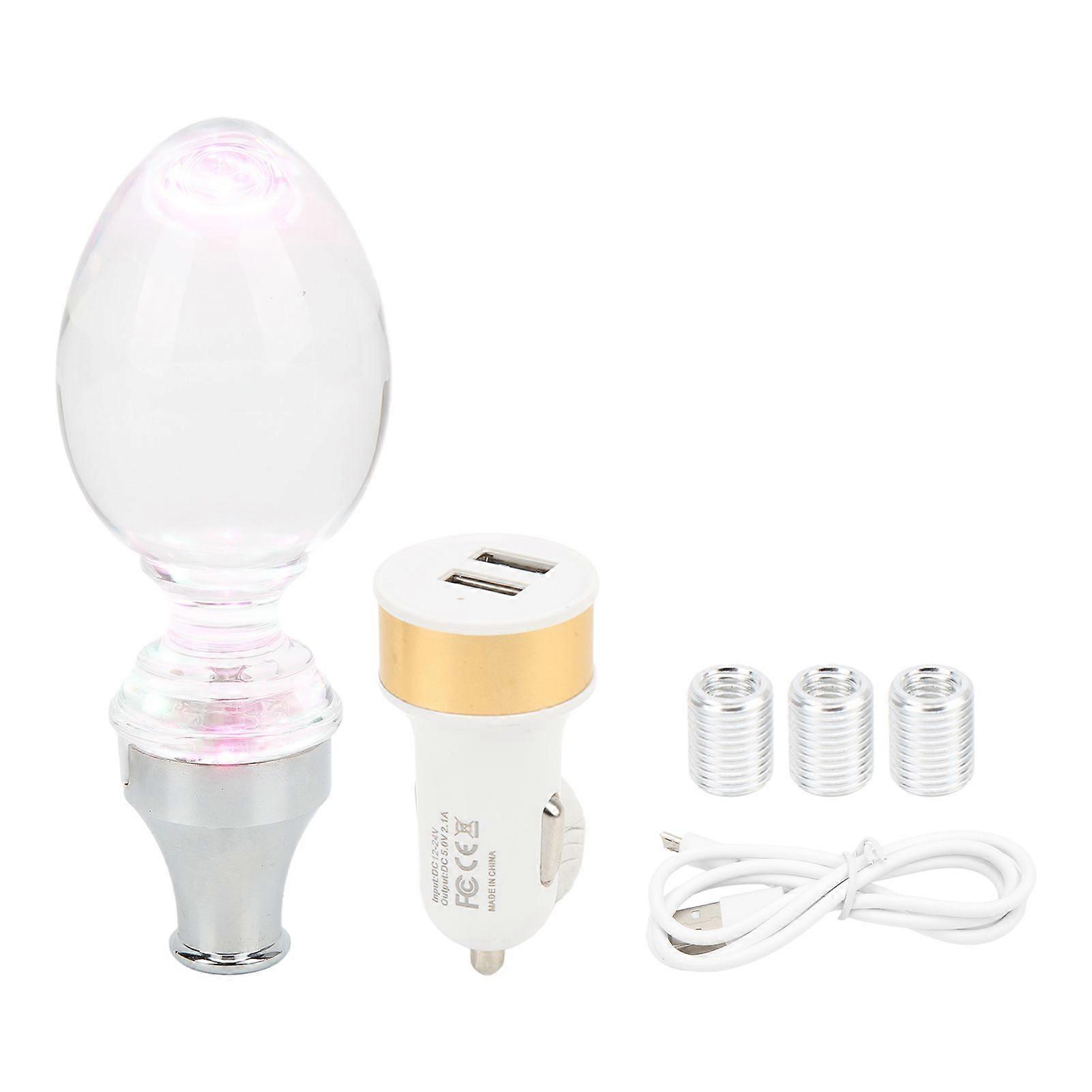 touch activated gear knob with acrylic design for car
