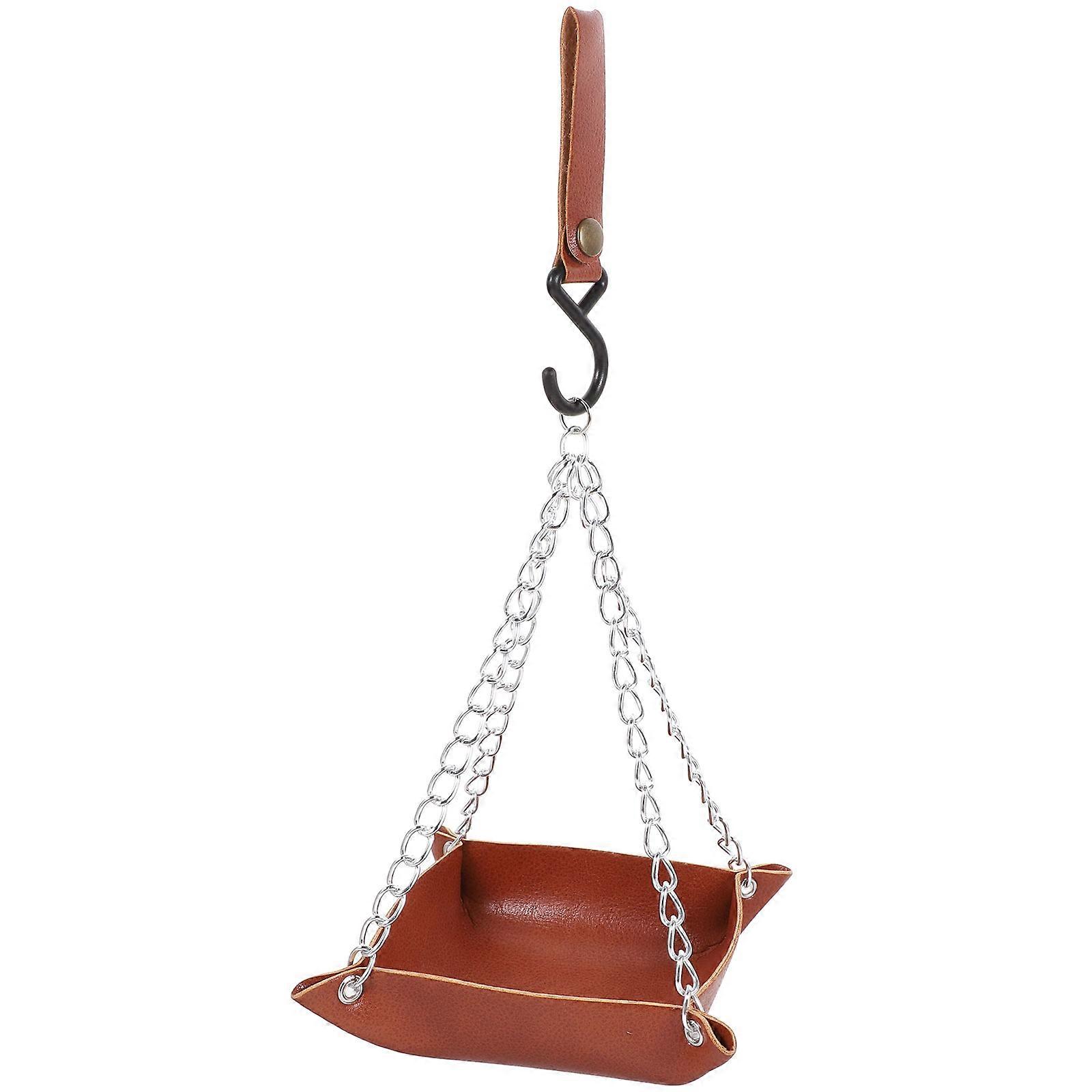 Durable Brown Bird Feeder for Home Use Made of and to Clean Suitable for Parrots 8.5 x 4.5 x 3.5 Inches
