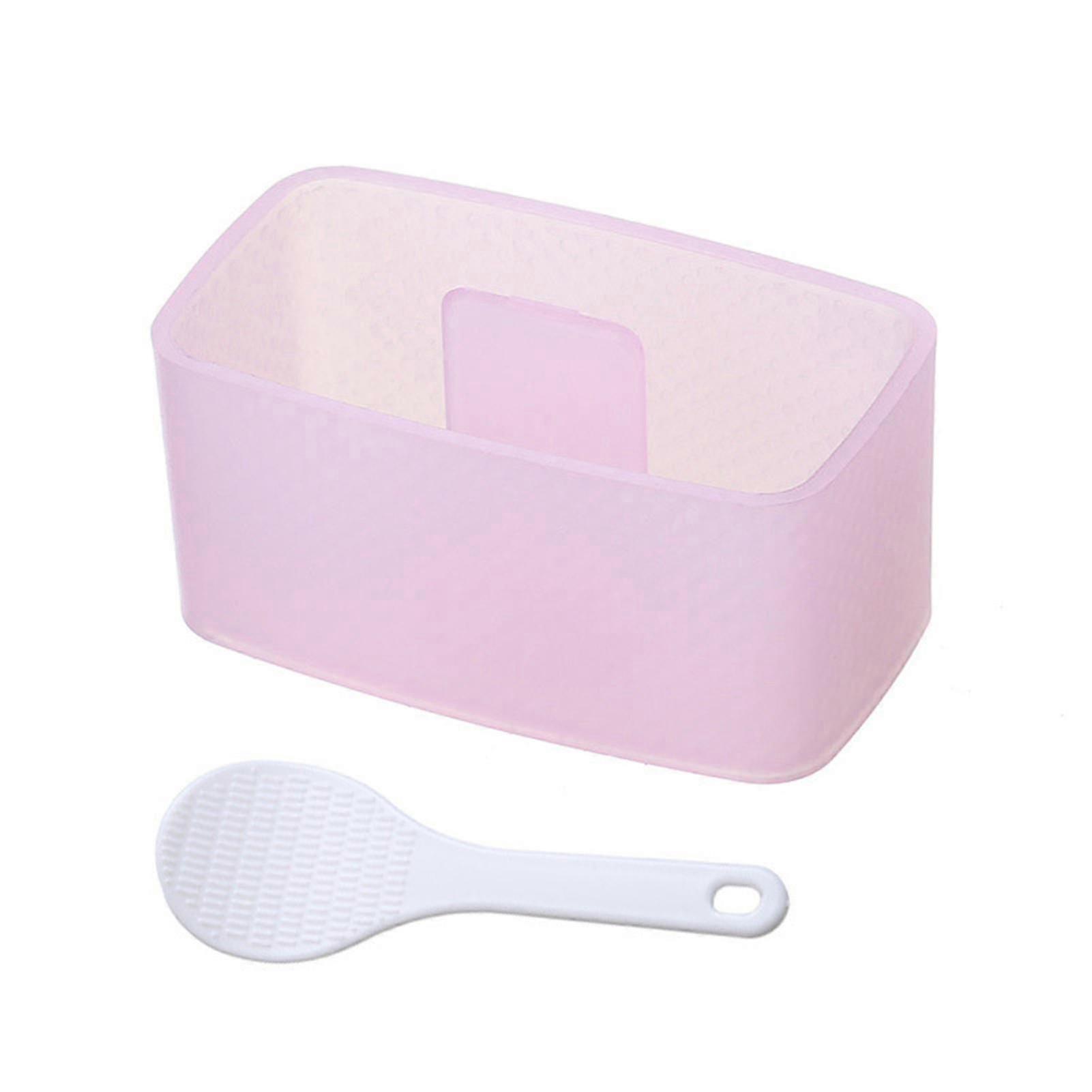 Rectangular Onigiri Rice Mold with Spoon Food Press Sushi Maker Kitchen Tools