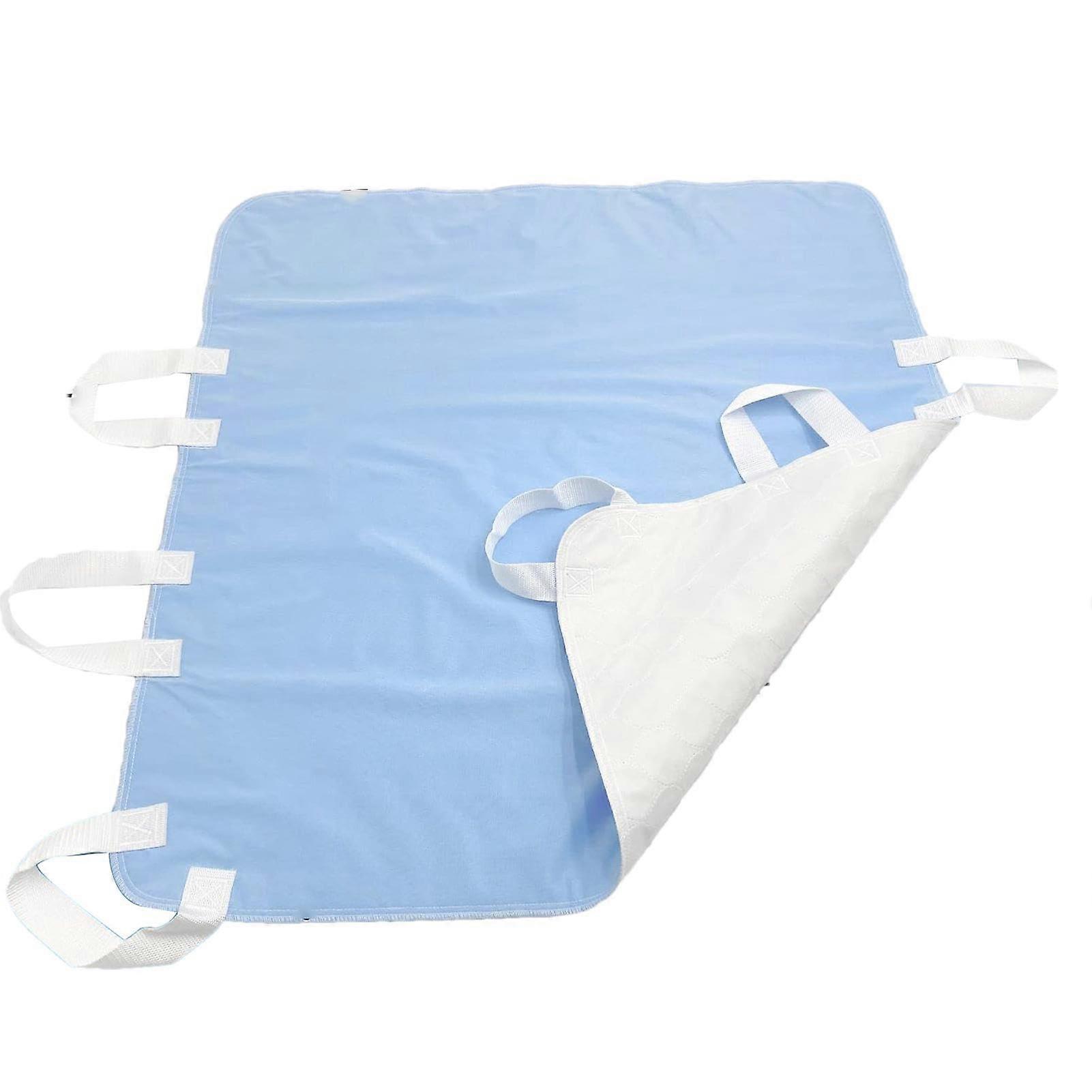 Wasserdichte Wendeunterlage für Senioren – 6 Griffe, wiederverwendbare Positionierungsunterlage, hygienisch, rutschfest, 90x90 cm