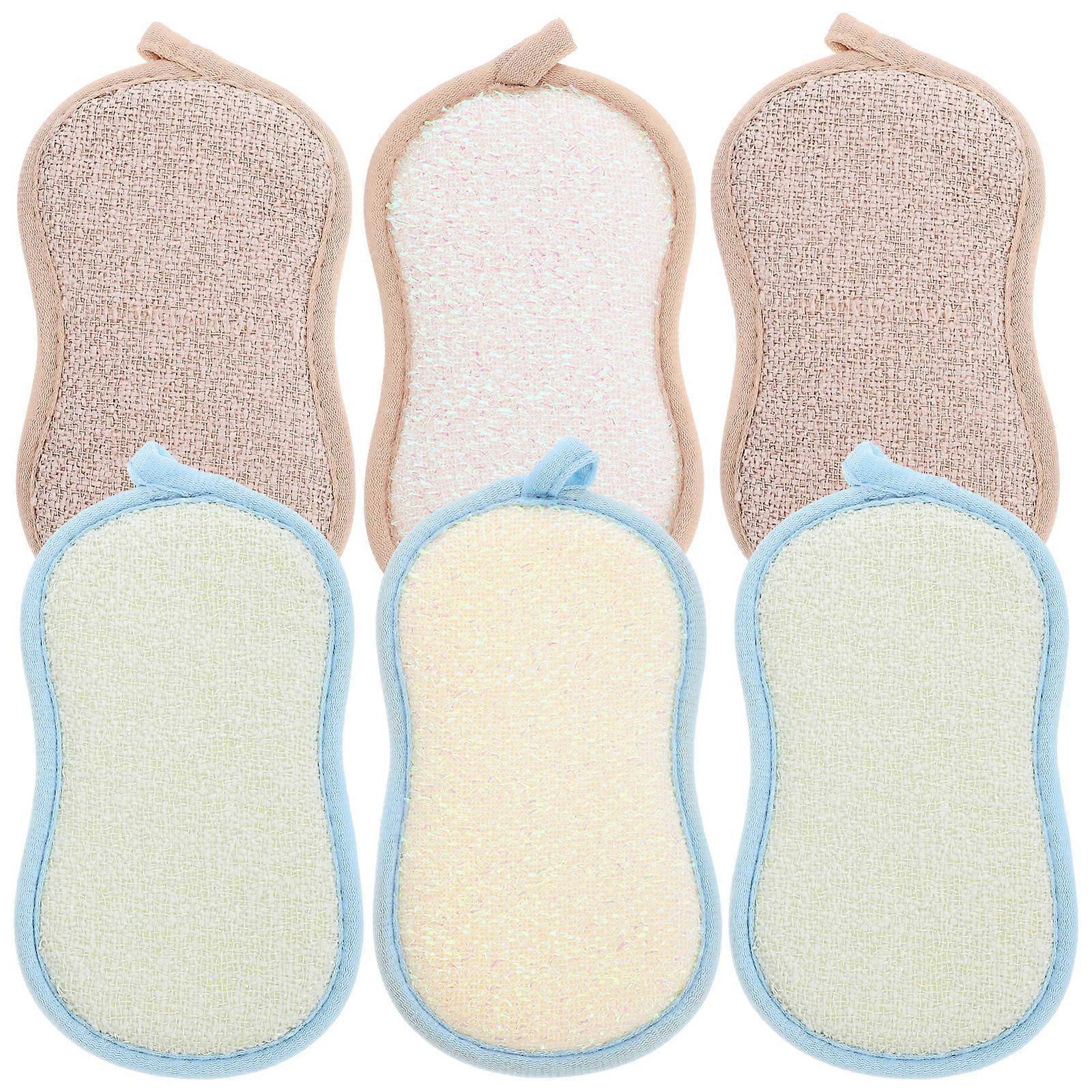 Household Cleaning Sponge 6Pcs Kitchenware Washing Tool Multi-Purpose Assorted Color For Kitchen Use