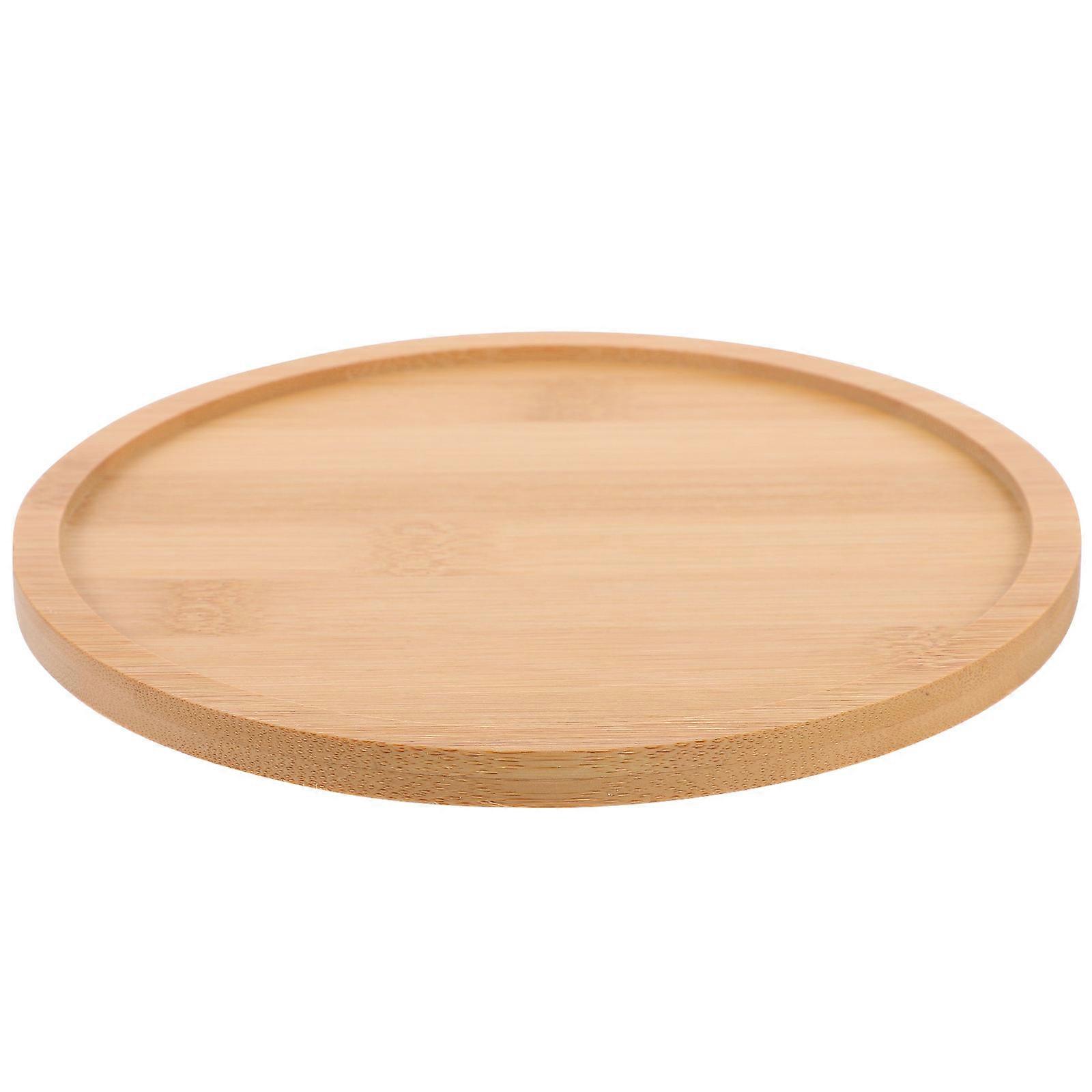 Round Tray for Food and Storage Orange Multipurpose 10.2 Inches