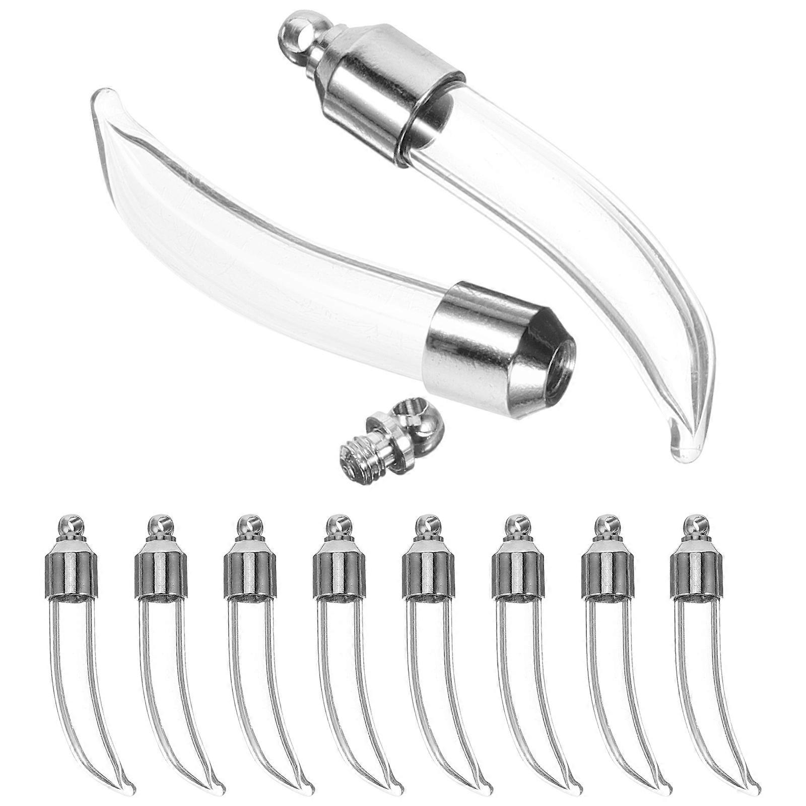 Small Glass Vials for Decor 1Set of Tiny Glass Bottles with Screw Lid