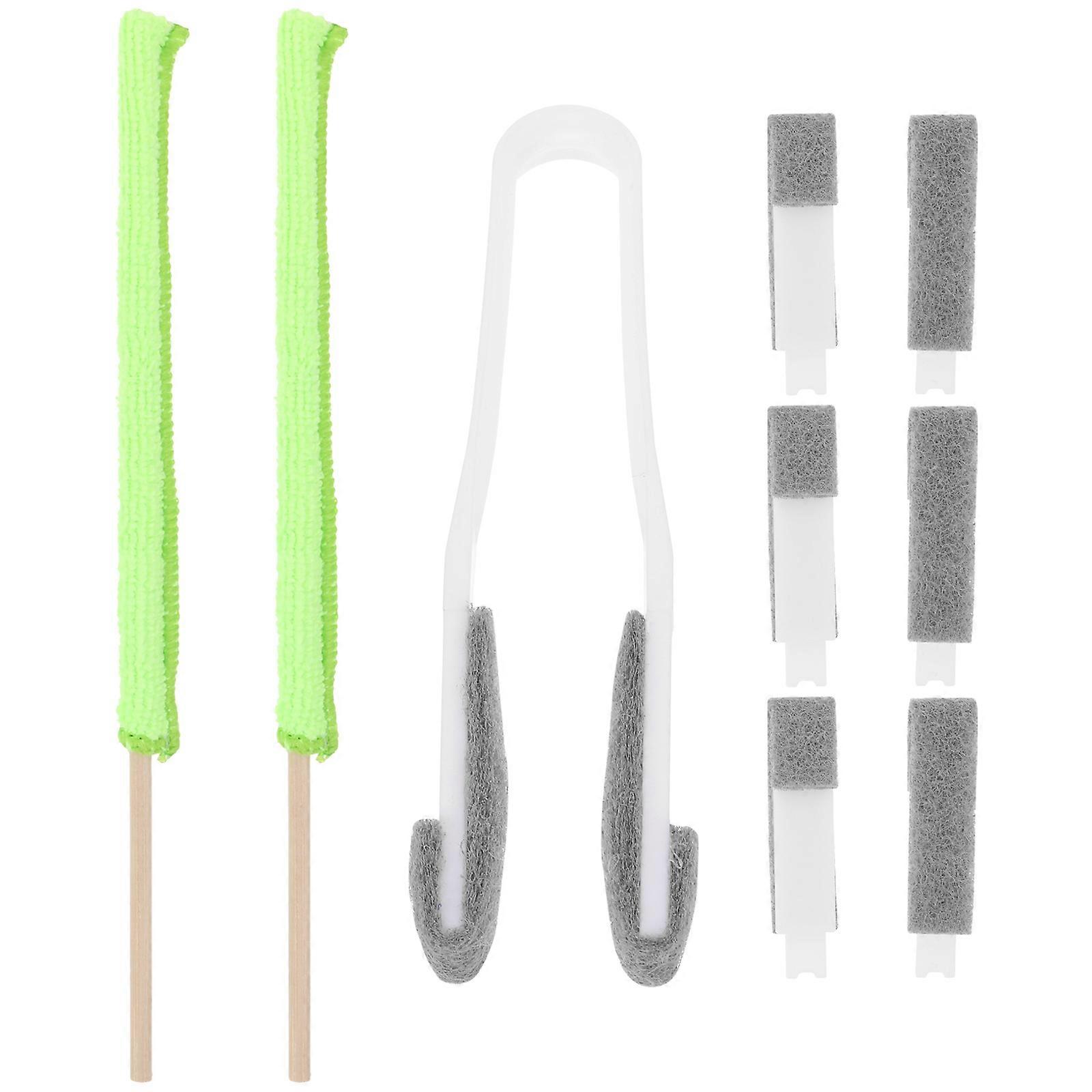 Household Blinds Cleaner Brush Set Multi Purpose Detail Cleaning Tool for Air Vents, Blinds & Fan Gaps with Sturdy Design and Gentle Bristles for