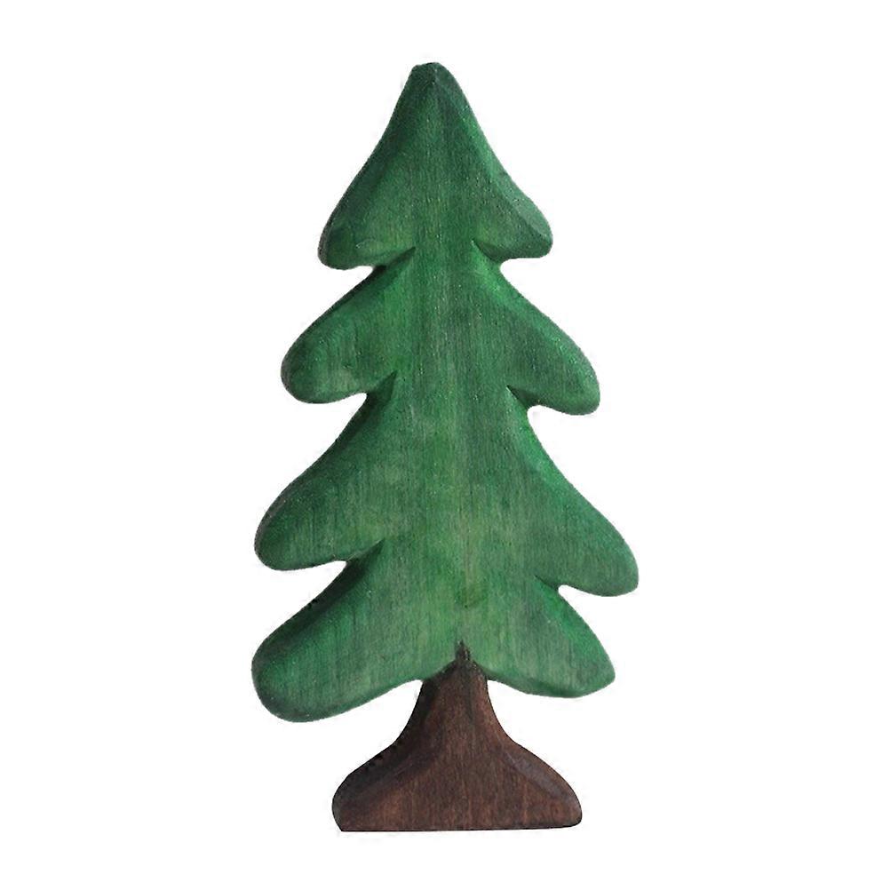 Rustic Wooden Christmas Tree Decorations | Lightweight Pine Tree Tabletop Centerpiece for Holiday Shelf & Window Displays | Festive Xmas Home