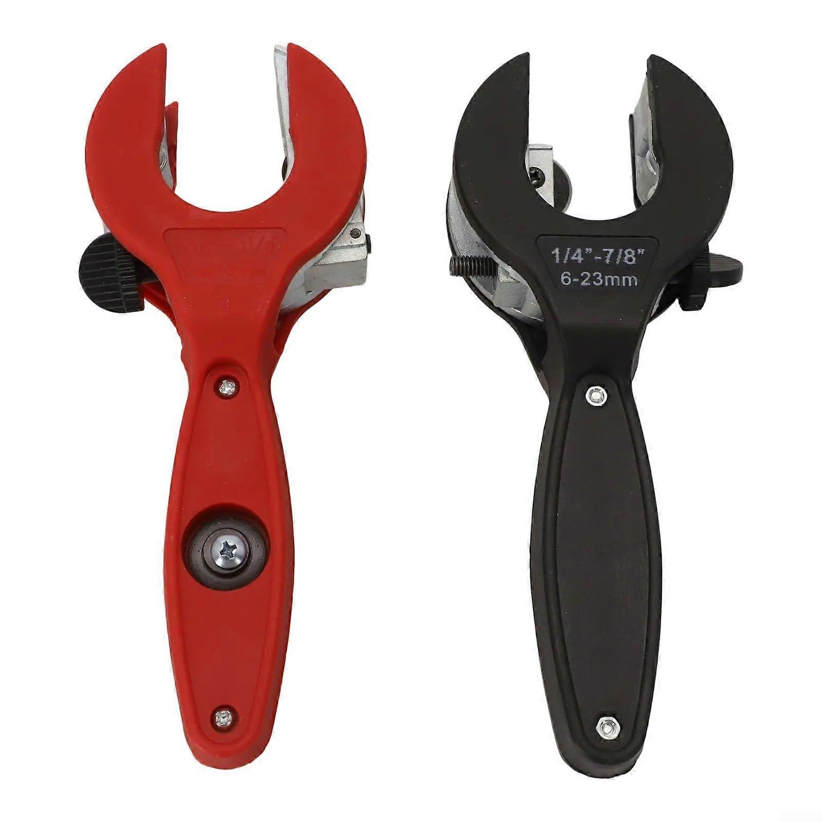 2 x ratchet pipe cutters for 8 29 mm and 623 mm pipes, designed for comfortable and effortless cutting (B).