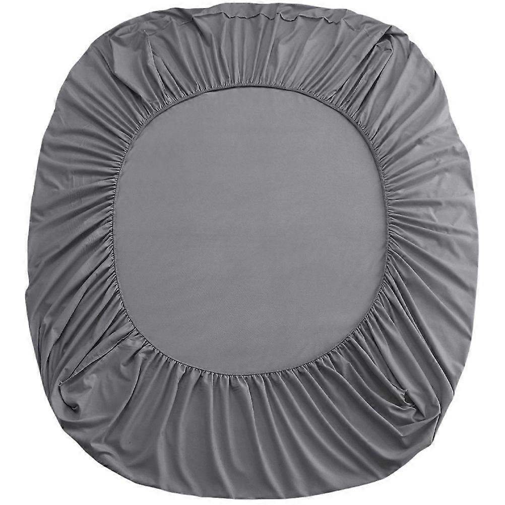 Bed Fitted Sheet for Thin Mattress Comfortable Ultra-soft Hotel Fitted Sheet Grey