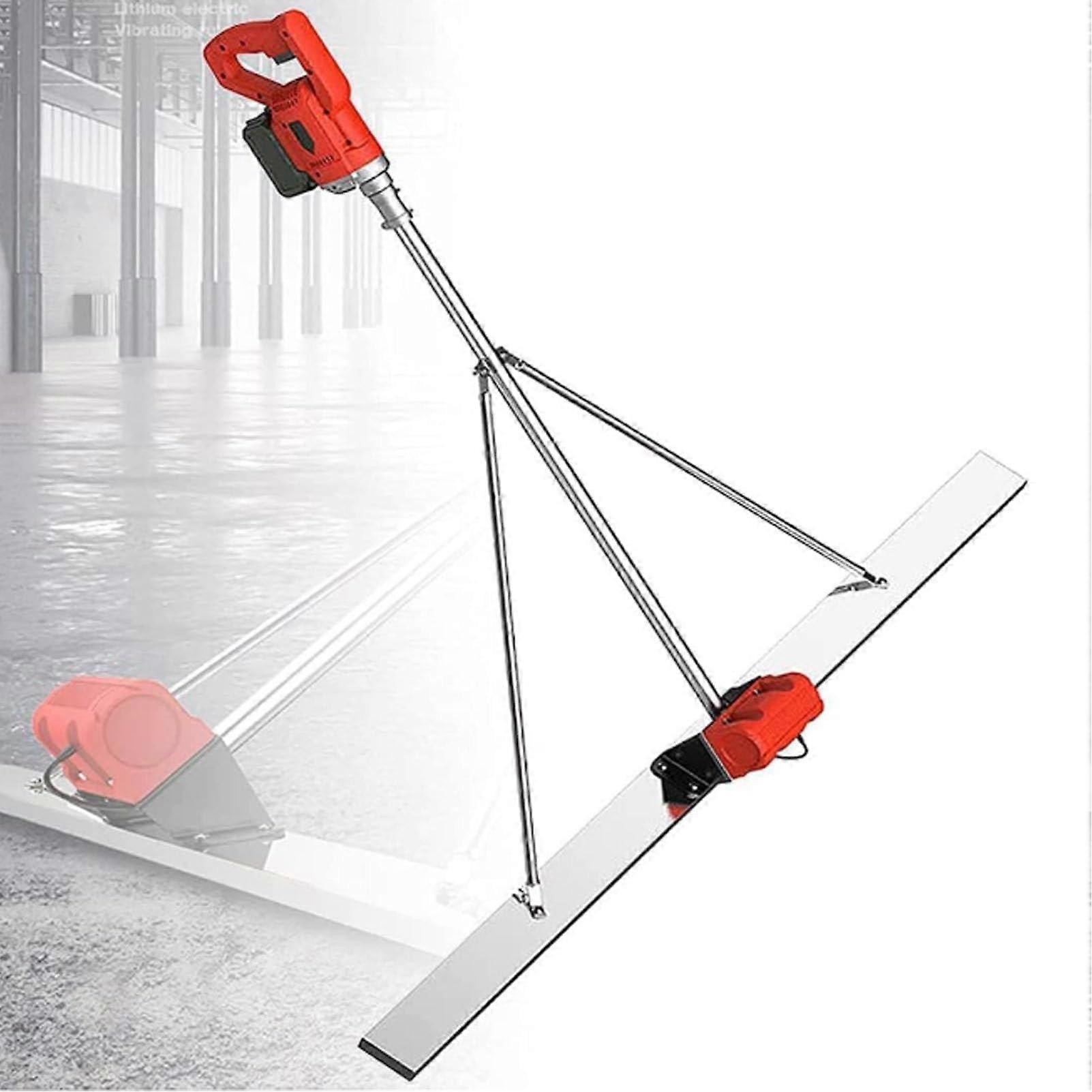 Electric concrete vibrating tool, cordless screed vibrating set with board