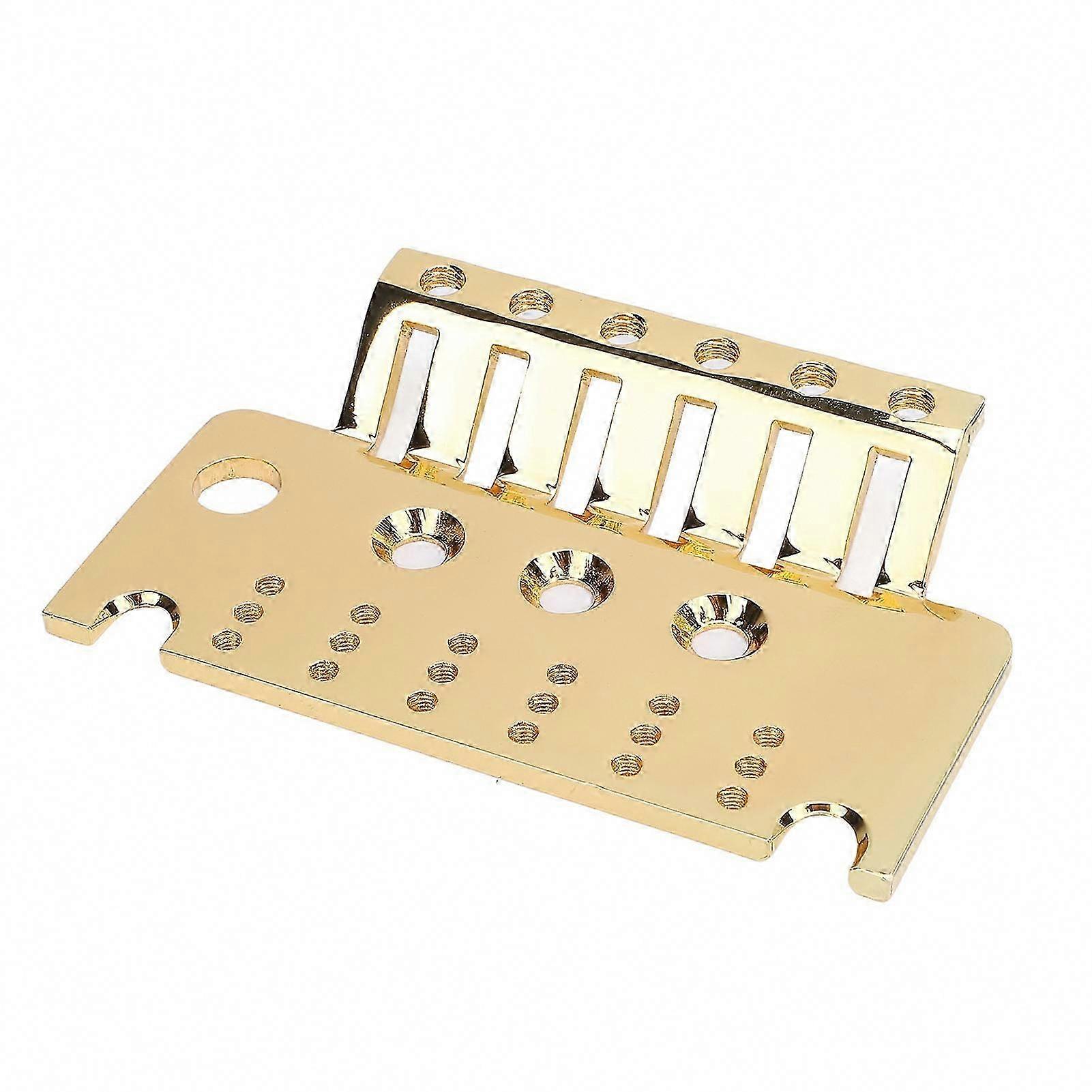 Electric Guitar Bridge Replacement - Alloy Steel 6 String Tremolo Bridge with 10.7mm String Spacing