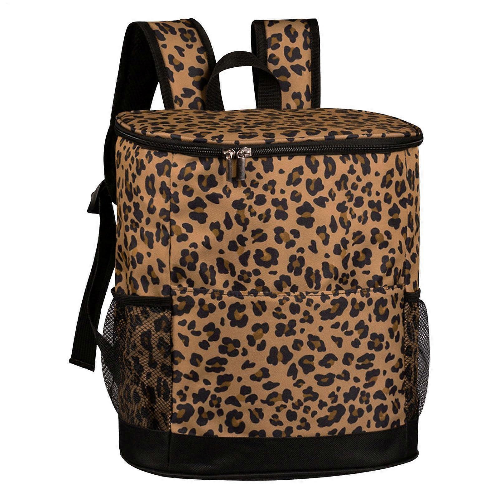 Insulated Cooler Backpack for 16 Cans, Leak Proof Thermal Lunch Bag, Large Capacity Insulation Backpack for Hot/Cold Drinks