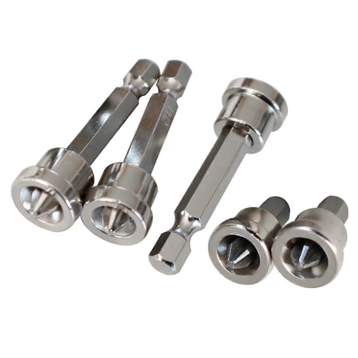 5Piece Magnetic Screwdriver Bit Set with Holder for Precision Work, Bits for Furniture Assembly and Repairs, Stainless Steel and Durable