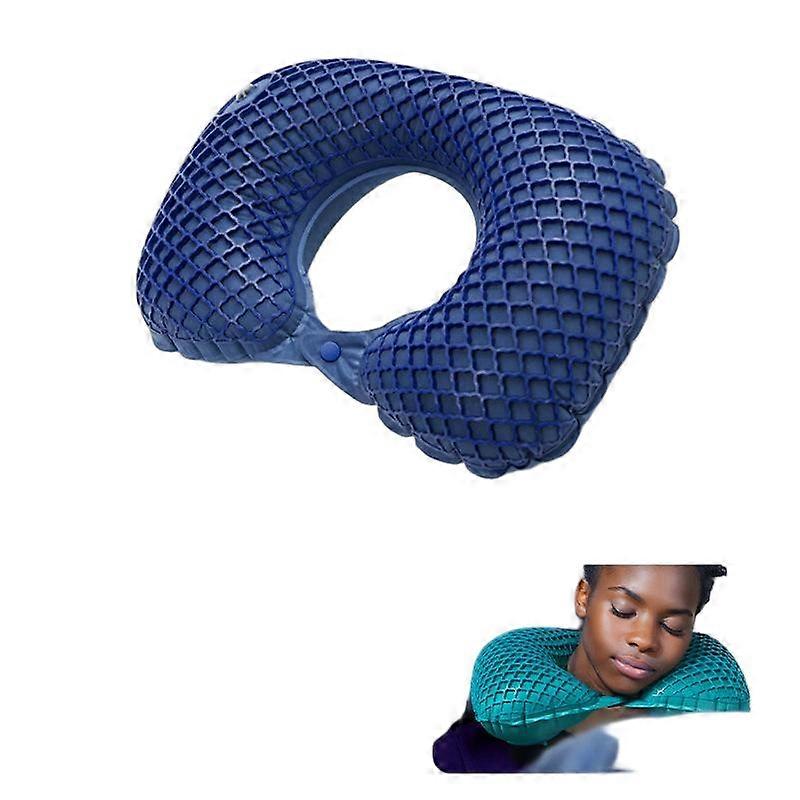 Pressurized Inflatable U-shaped Pillow, Simple to Operate, Suitable for Multiple Scenarios, Travel Neck Pillow