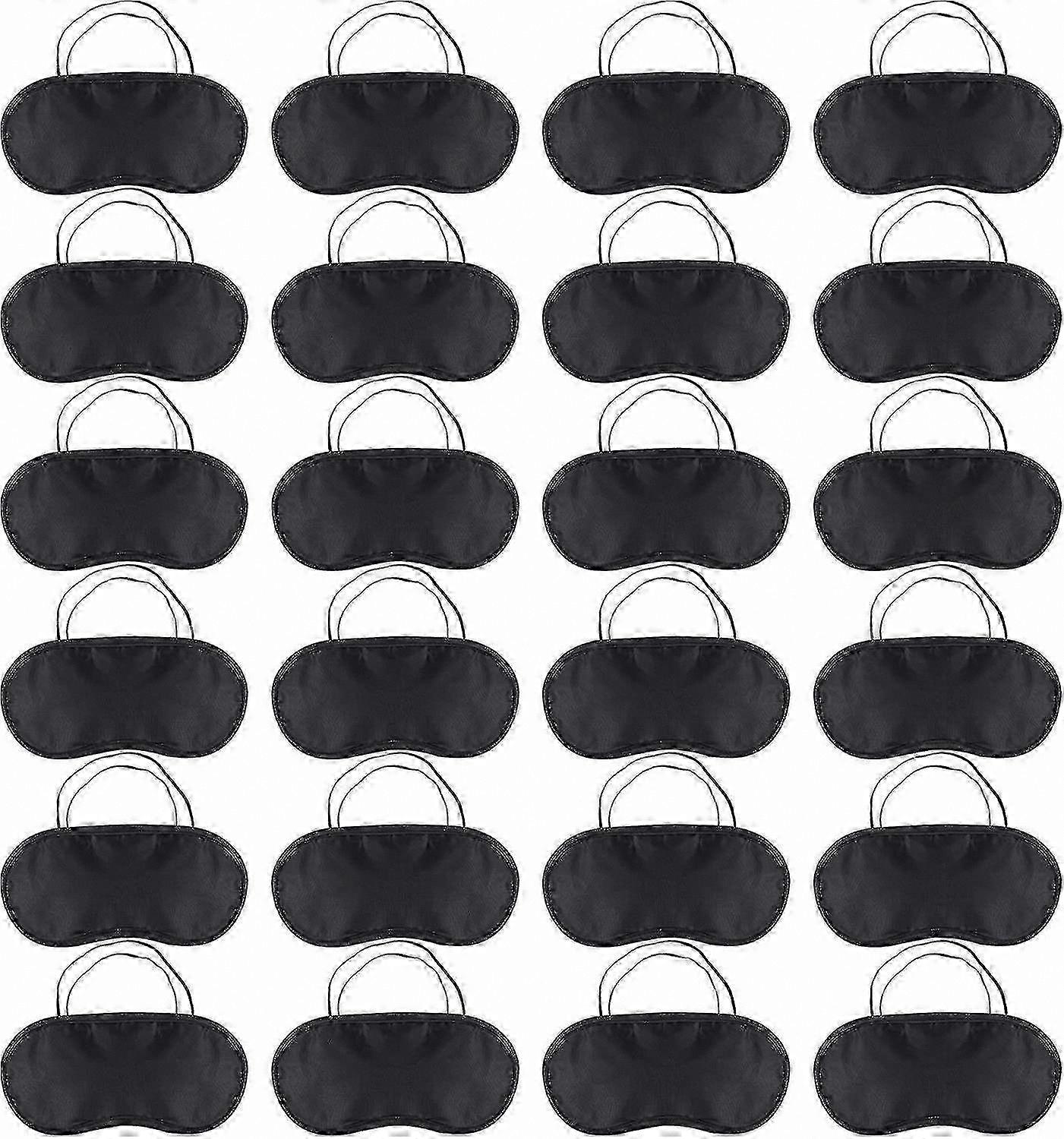 24-Pack Soft Sleep Masks for Travel, Comfortable Blindfold Eye Shades for Rest and Relaxation