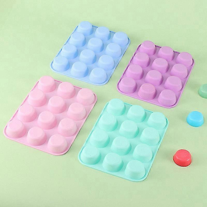 4-Piece Silicone Mold Set for Baking, Chocolate, Cake, Candy, and Cookie Mini Non-Stick Molds