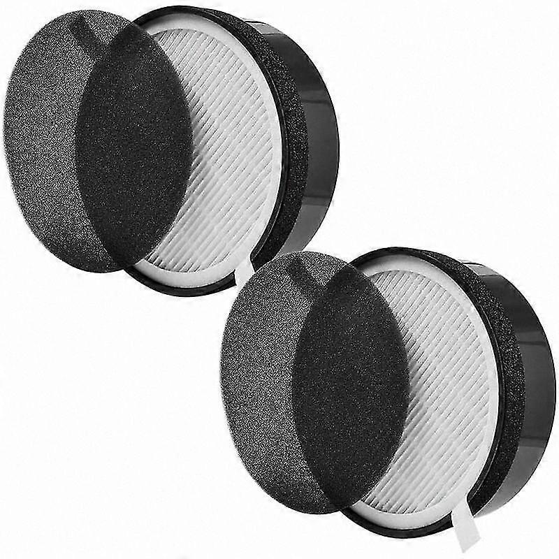 2-Pack HEPA Filters for Levoit LV-H132 Air Purifier with Activated Carbon Layer