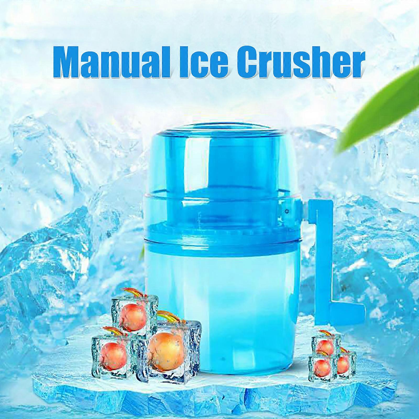 Manual Ice Crusher Household Ice Crusher Rotary Ice Crusher Ice Cube Cutter Mini Portable Ice Machine Hand Crank Ice Chopper
