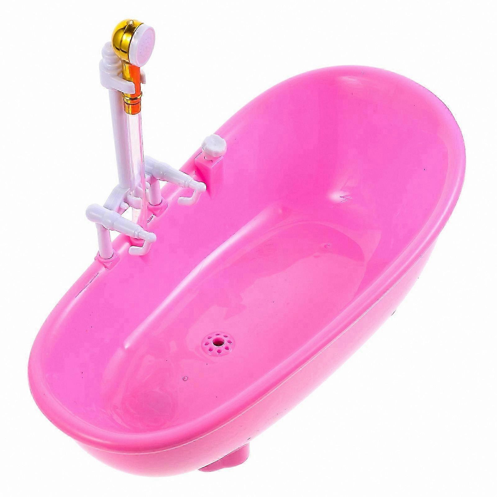Mini Doll Bathtub Toy in Pink with Rounded Design for Playful Washing 22.3x11.5cm Single Pack
