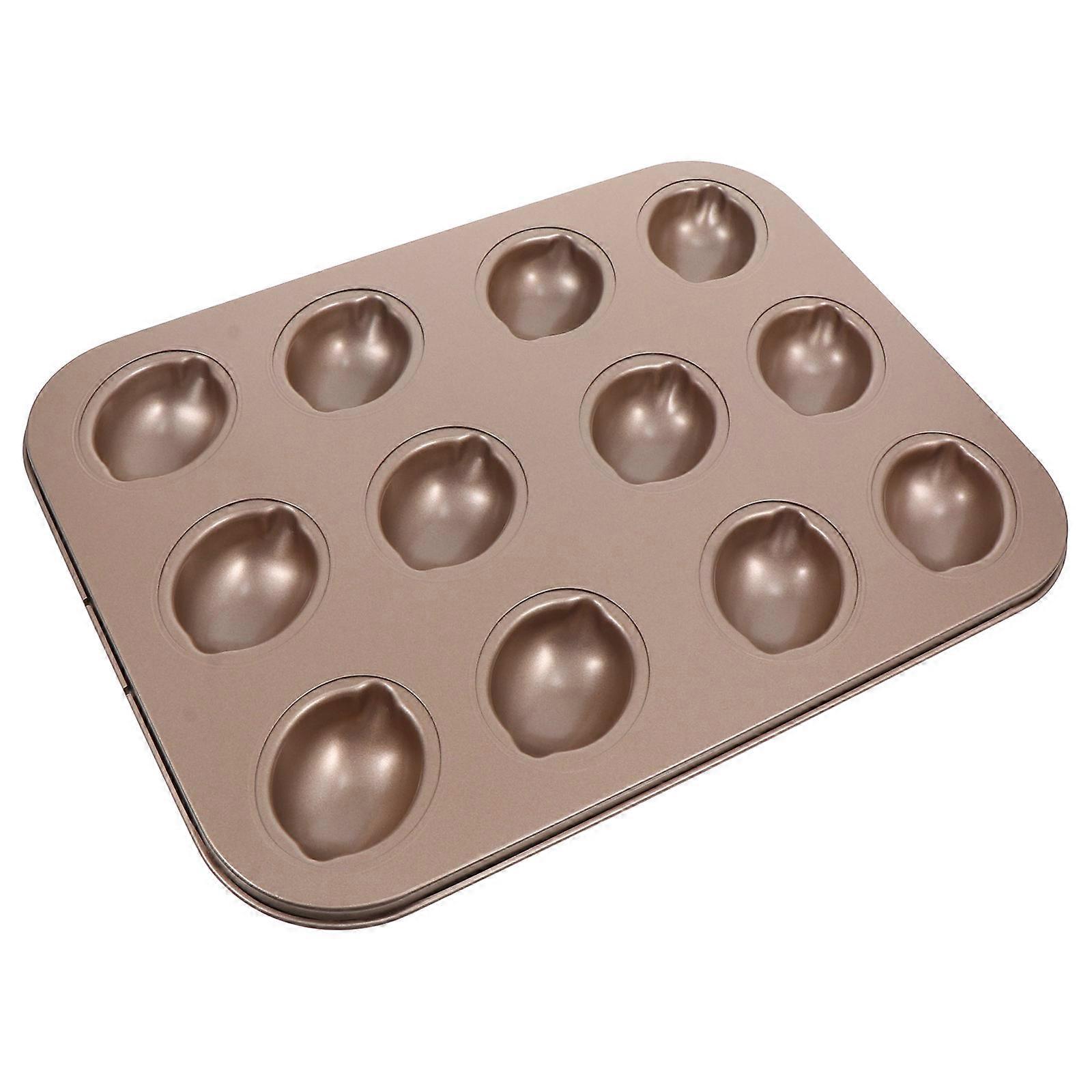 Golden Carbon Steel Baking Pan for Baking Use 1Pcs Practical Bakeware Dish
