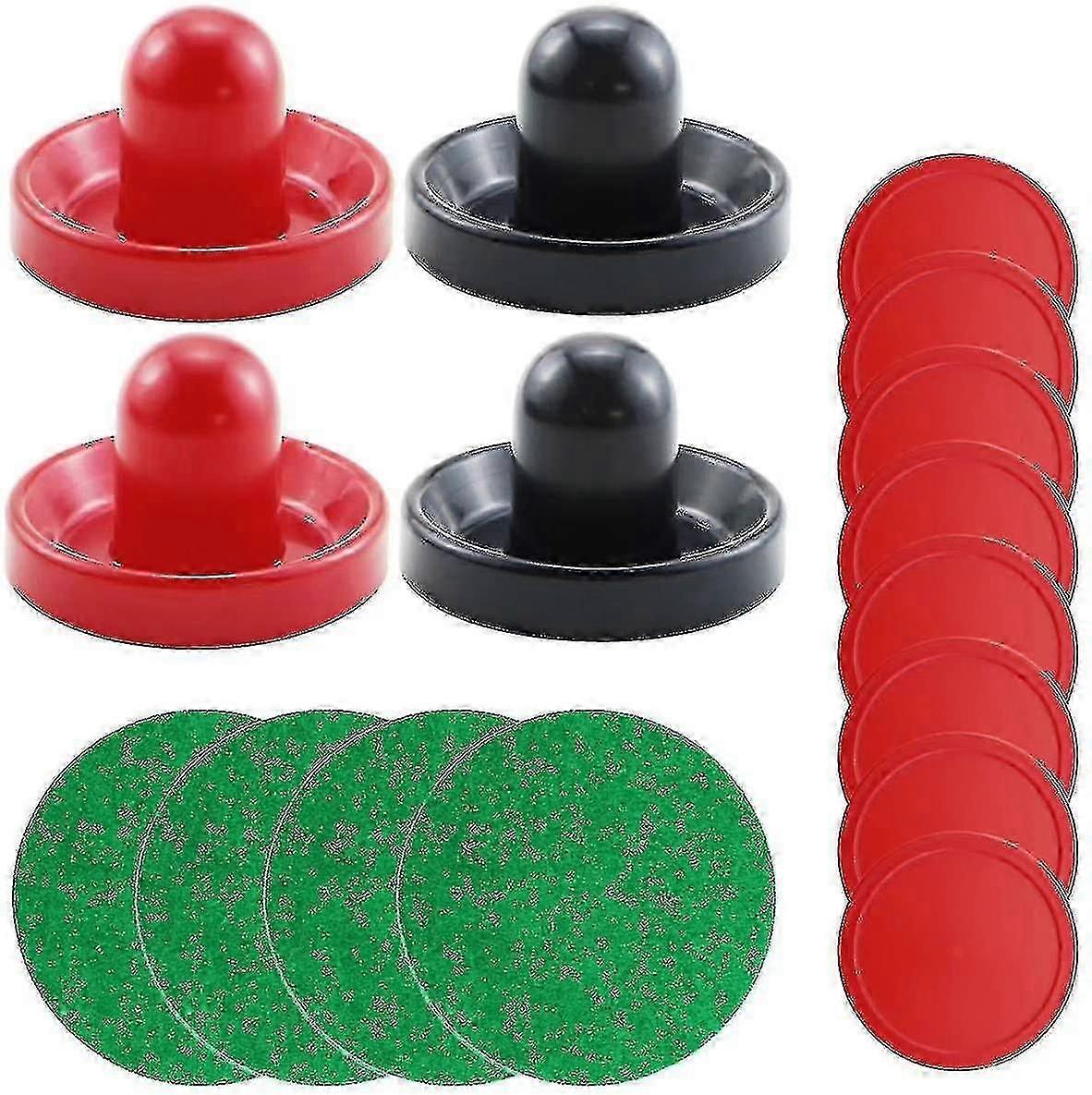 Light Weight Air Hockey Dark Blue And Red Air Hockey Pushers - Red Replacement Pucks Compatible With Game Tables, Equipment, Accessories(standard Size