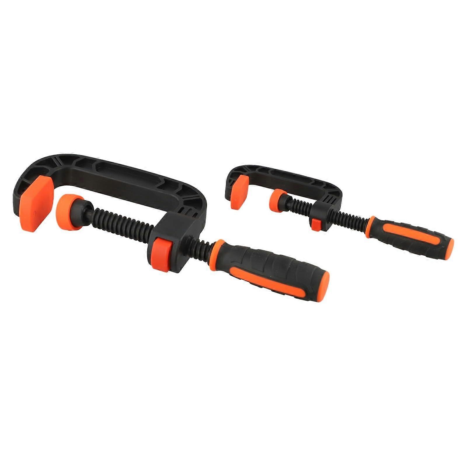 C Clamps 2-Pack Strong Plastic Quick-Release Clamp Tools For Carpentry And Engineering