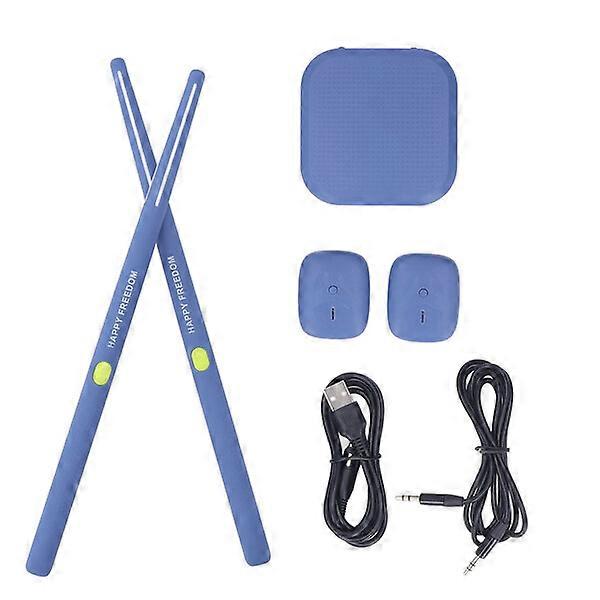 Conjunto de tambores de ar elétrico, 2 tambores e 2 pedais, indução 3D com 8 timbres, portátil
