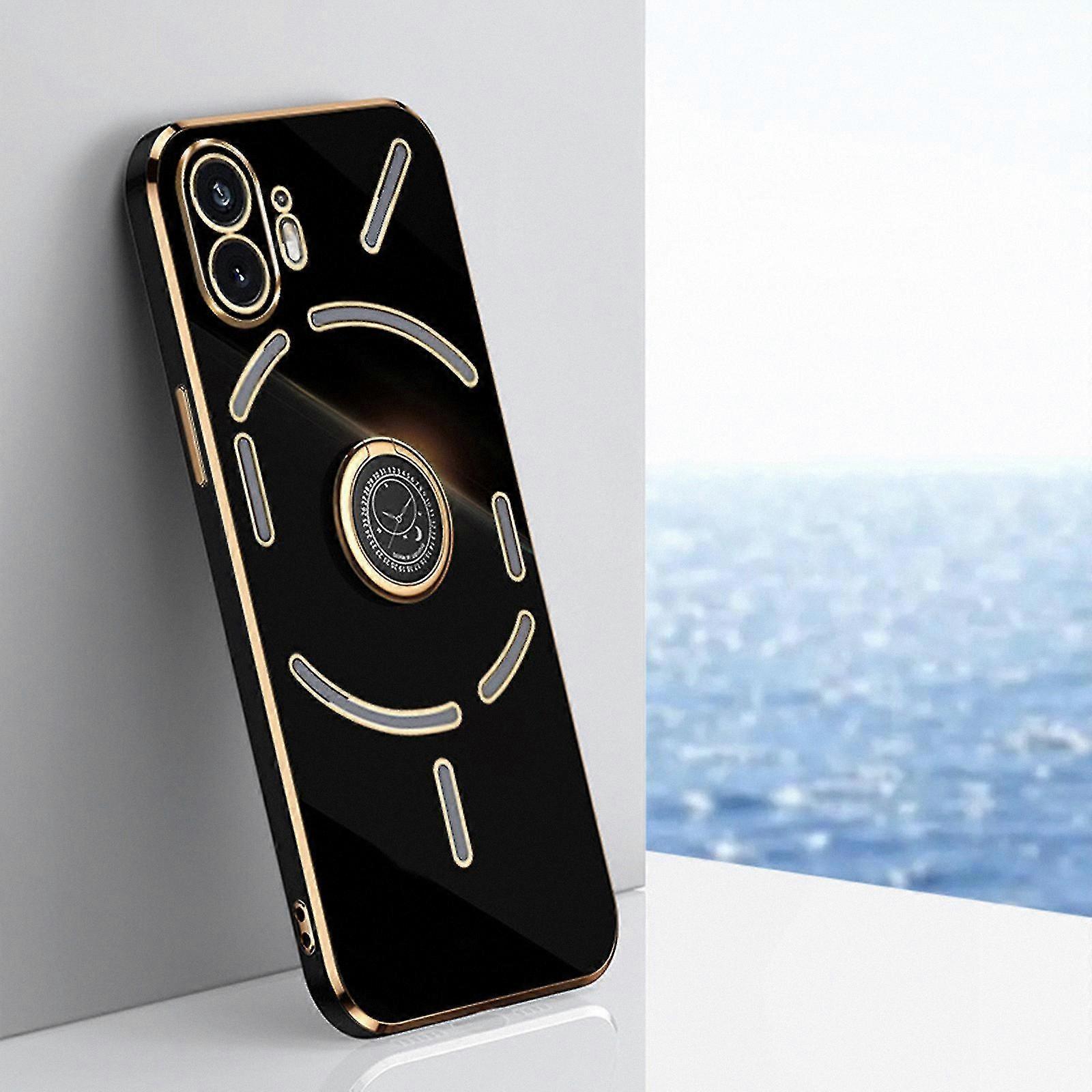 Ring Kickstand Case for Phone 2 with Skin Feel Plating and Enhanced Compatibility for Phone 2 Devices