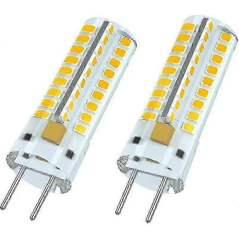 Gy6.35 لمبة إضاءة LED ، مصباح استبدال هالوجين G6.35 LED 12 فولت ، 7 واط 50 واط ، أبيض دافئ 3000 كيلو ، زاوية شعاع 360 ، لإضاءة الخزانة ، غير قابل للتعتيم (2 قطعة)
