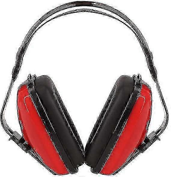 Anti-noise Earmuffs Adjustable Shooter Target Earmuffs Sound Blocking And Noise Reduction(1pcs,red)