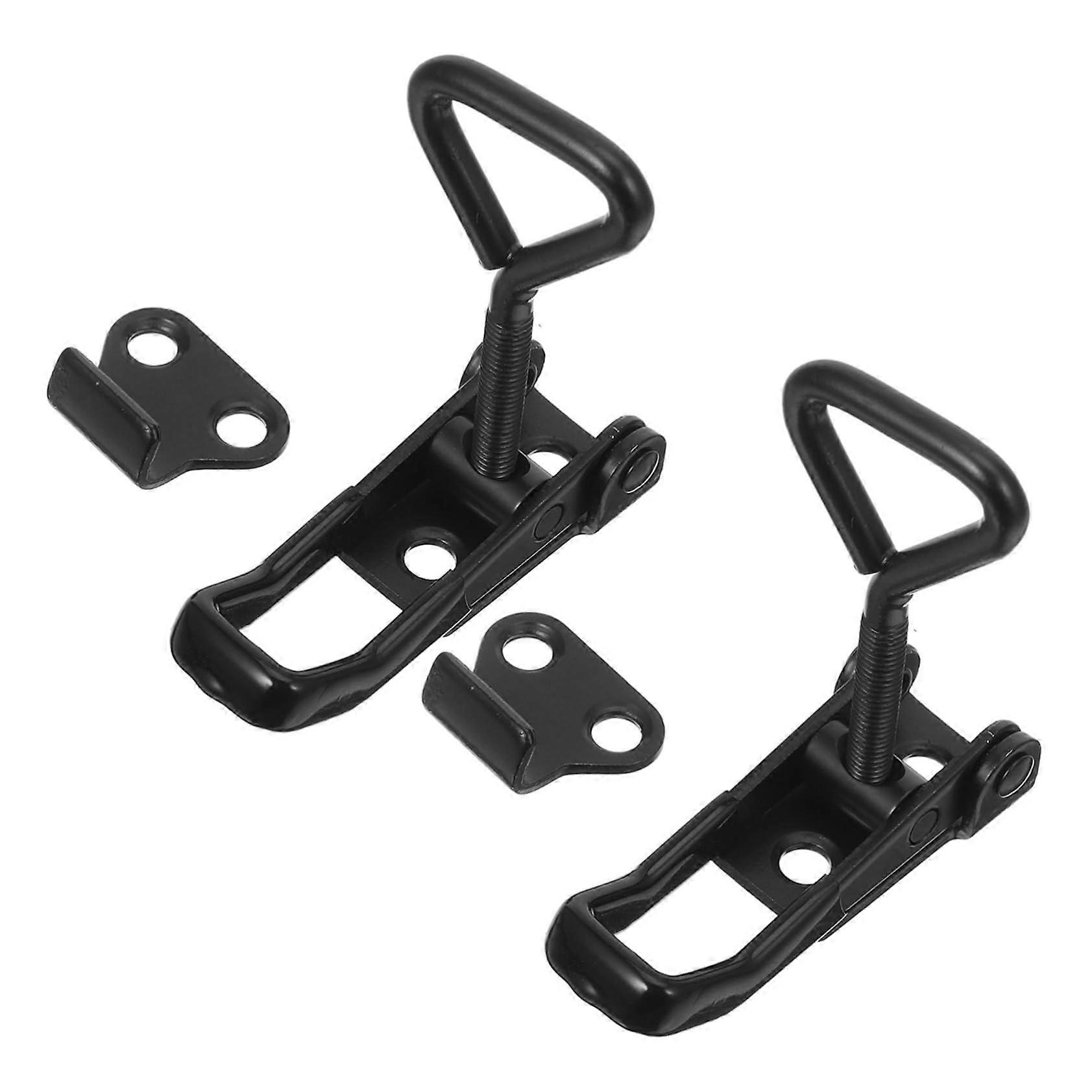 Toggle Latch Clamp HeavyDuty Metal Cabinet Clasp Lock 2 Pack Quick Release Buckle Cable