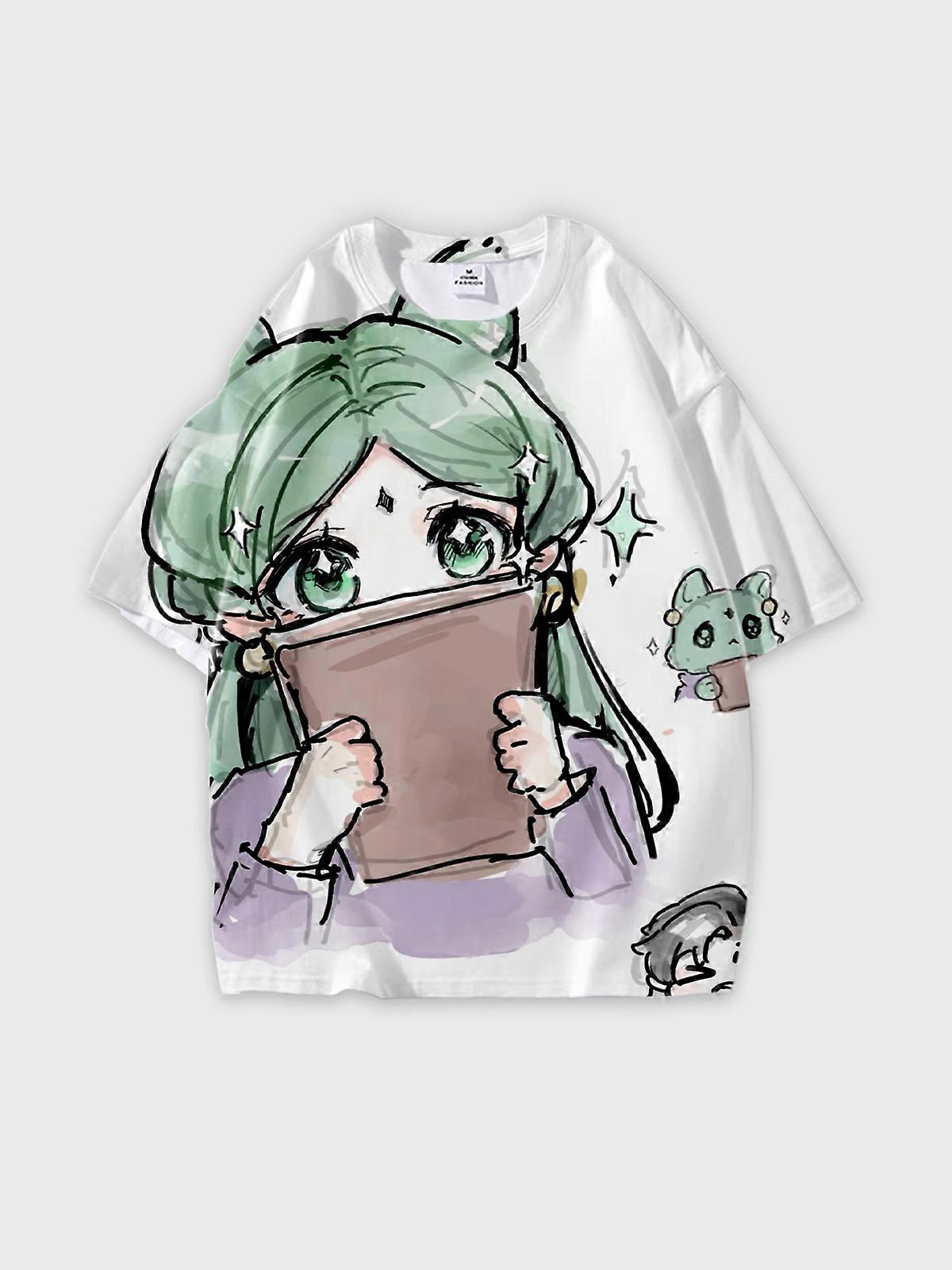 T-Shirt Round Neck, Loose Short Sleeve Sultan’s Game Graphic Tee, Unisex Summer Casual Top V1126