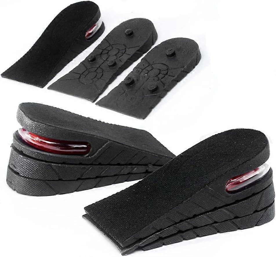 Height increasing insole 3-layer air cushion heel insert lifting shoes