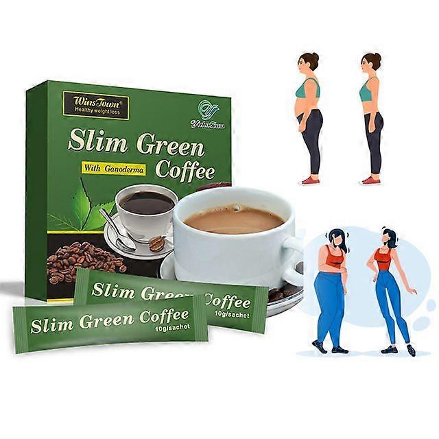 18-54 stk grønn kaffe grønn slank kaffe med Ganoderma kontroll vekttap