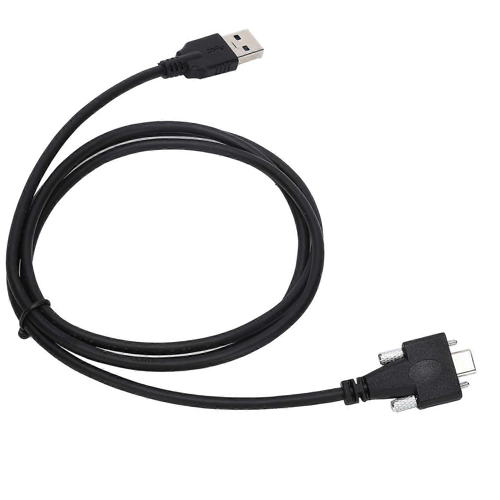 USB 3.0 Type-C Data Cable with Dual Screw Lock 120cm Length