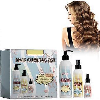 Curl Care Kit - (Curl Definer + Conditioner Spray + Nourishing Oil), Definition Gegeleerde Crème, Hydrateert Krul, Voor Natuurlijke Krullen en Permanent Haar