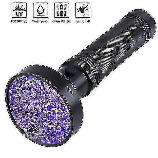 High Quality Uv Light 100led Uv Light Zoom Flashlight Torch Light Lamp Safety Uv Ultraviolet Detection Urine Flashlight Detector SZRH