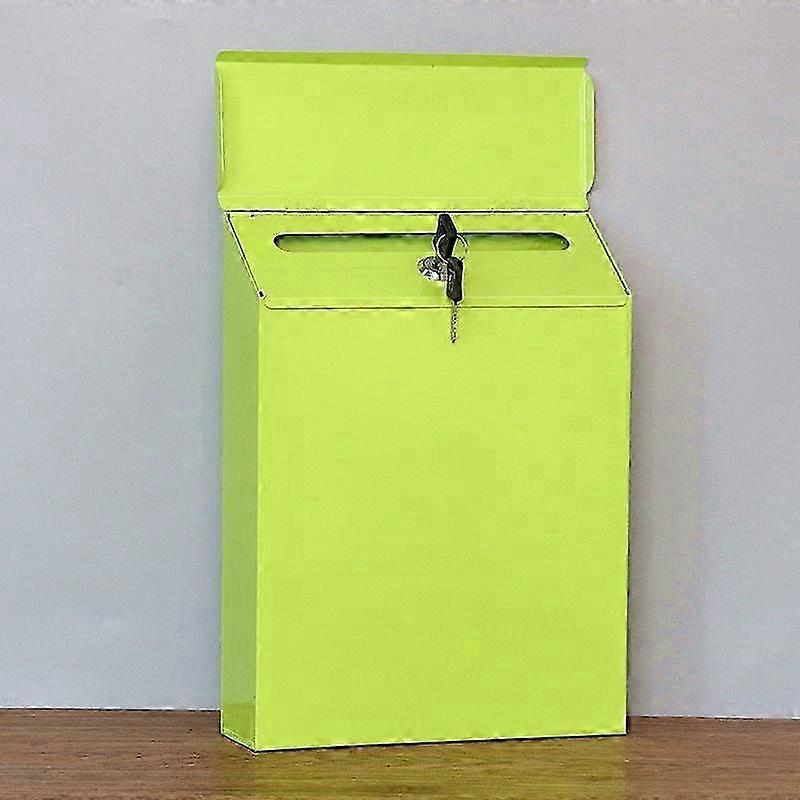 Rustproof Decorative Mailbox Wall Mount Letter Box Farmhouse Style Locking Post Box