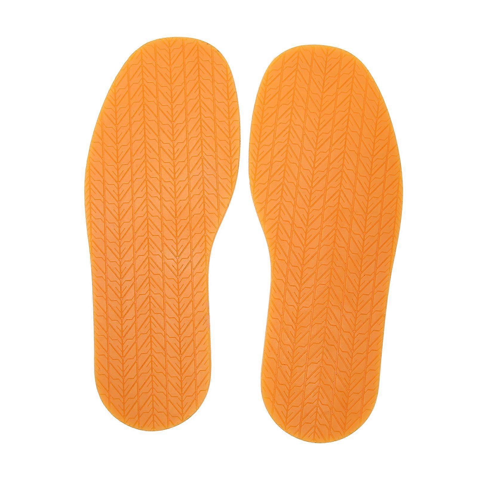 1 Pair Full Soles 12.7in Long 4.9in Wide Anti Slip Noise Reduction Shoe Rubber Sole for Repair Replacement