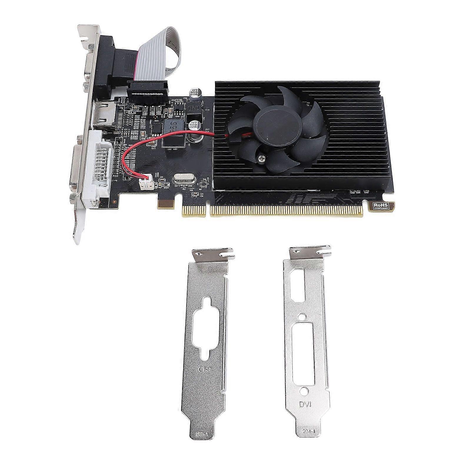 R5 230 Computer-Grafikkarte, 2 GB, 64 Bit GDDR3, VGA, DVI, HD, Multimedia-Schnittstelle, 625 MHz Kernfrequenz, PCI Express x16, Computer-Grafikkarte