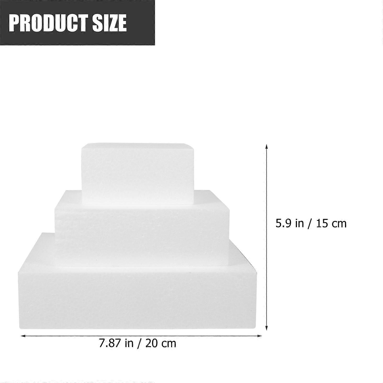 Foam Cake Dummies Cubic Cake Model for Crafts 9Pcs
