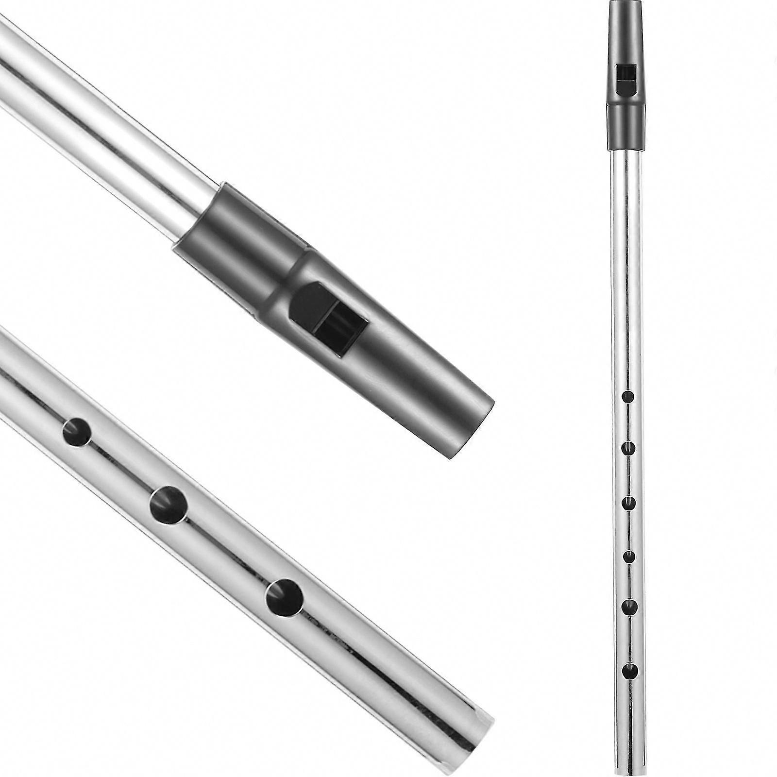 Professional C Key Metal Flute for Beginners & Experts, Easy Play Irish Whistle for Music Lovers