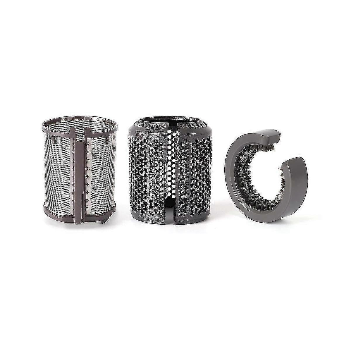 Hair Dryer Inner Filter + Outer Filter Cage compatible with Hair Dryer HD01 HD03 HD08 Models, with Filter Cleaning Brush A-B5