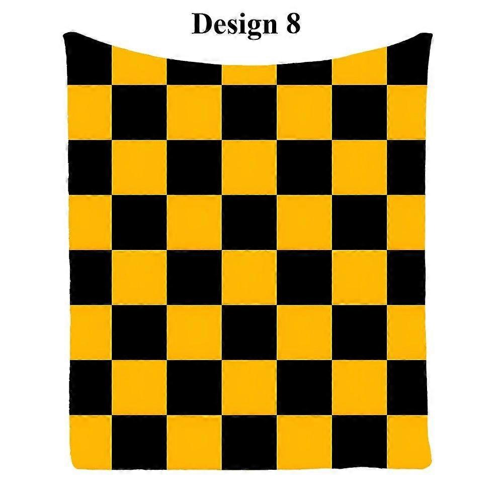 Geometric Checked Plaid Diamond Warm Bedspread Sofa Throw Blanket Holiday Gift