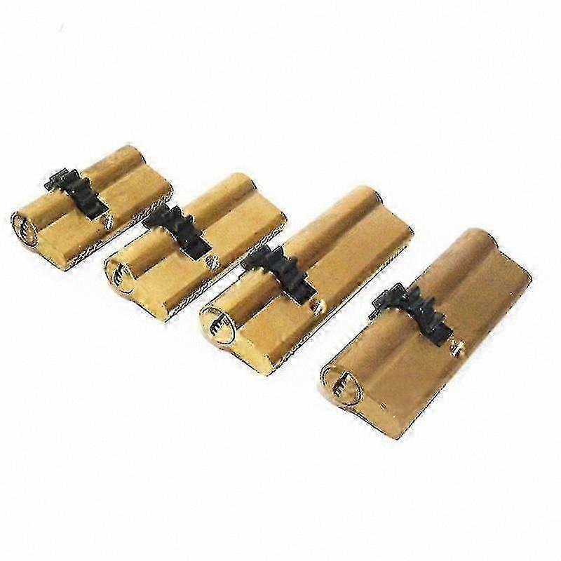 Brass Door Lock Cylinder with 11 Teeth Gear, Double Spring Security Core
