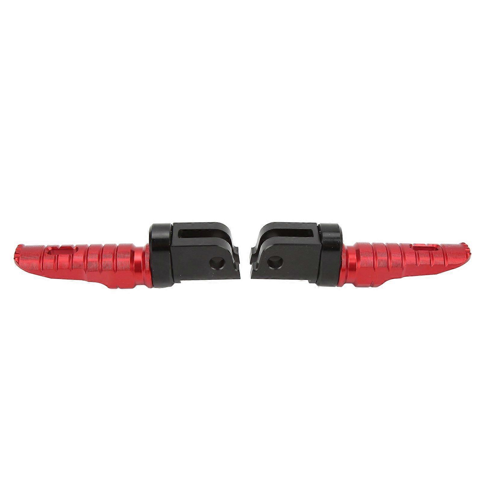 2pcs Motorcycle Front Footpeg CNC T6063 Aluminum Alloy Replacement for Benelli Leoncino 500 800 Red