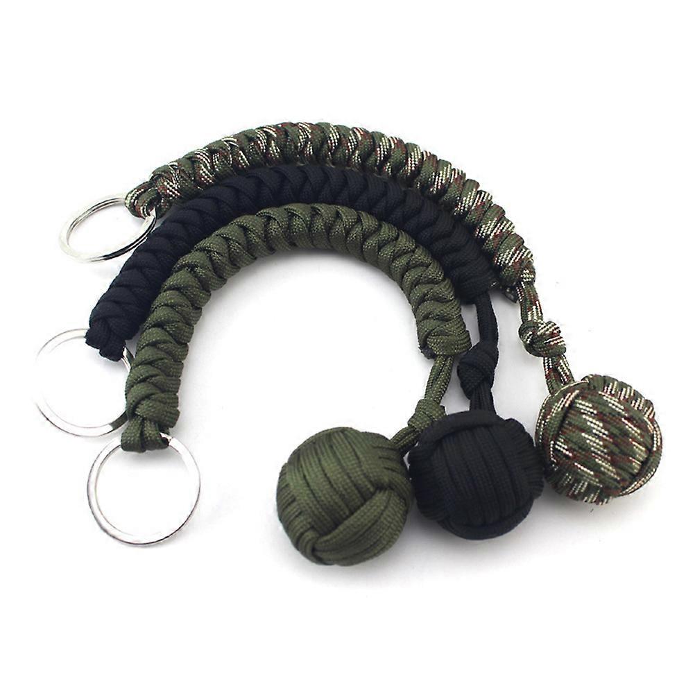 Ball Parachute Cord Key Chain Durable